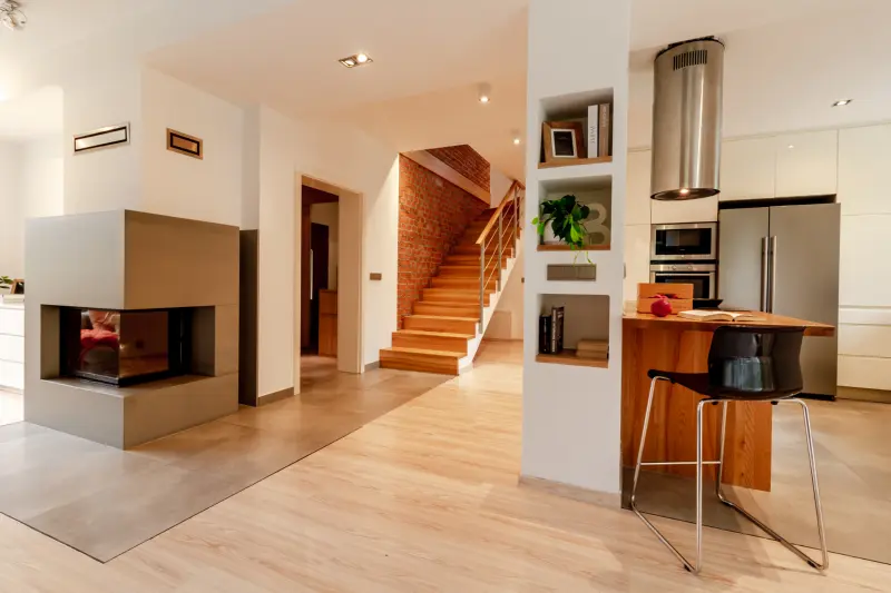 Home staging na Onyksowej — zaaranżowane wnętrze po home stagingu
